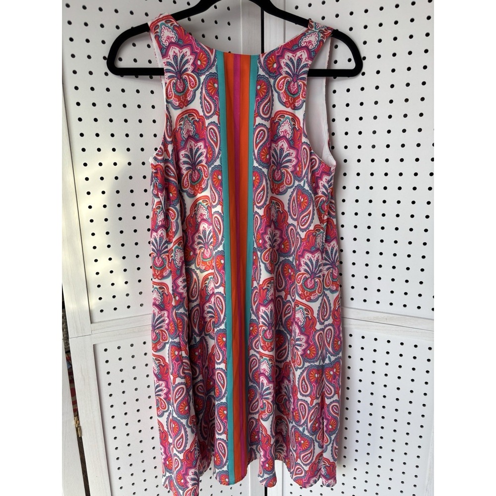 Hatley Multicolor Lined Paisley Midi‎ Shift Dress Sleeveless Tank Size Small